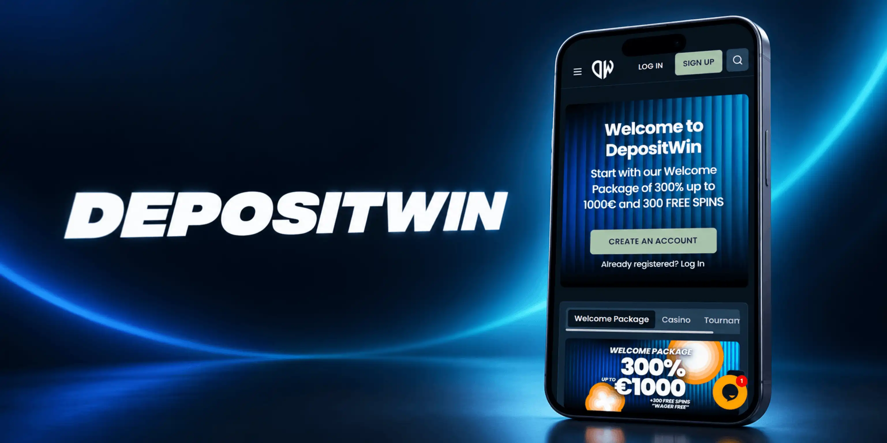 DepositWin Casino App Screenshot